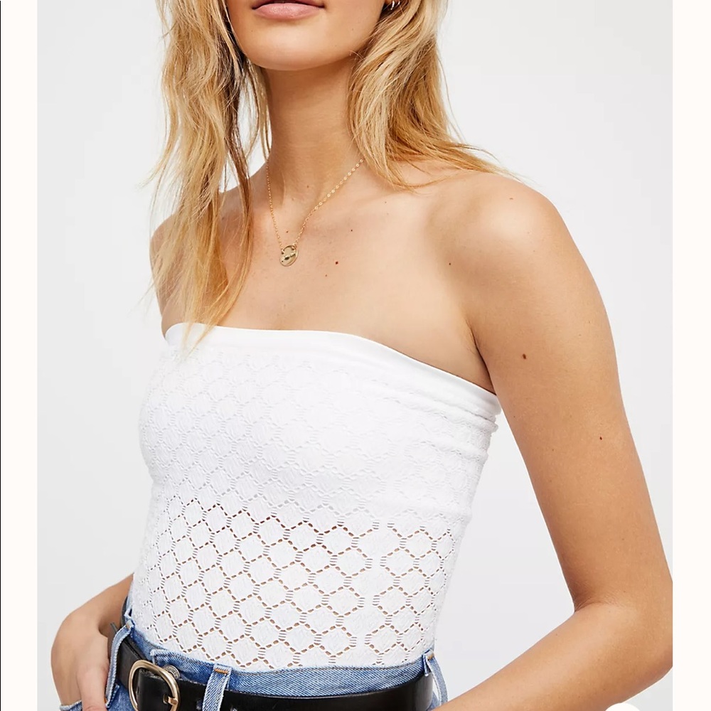 Free People Honey Textured Tube Top